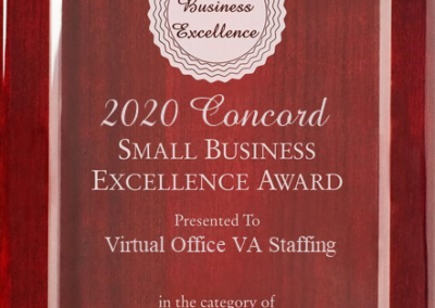 2020 Virtual Assistant Award